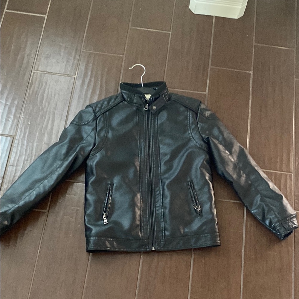 Black Faux Leather Jacket